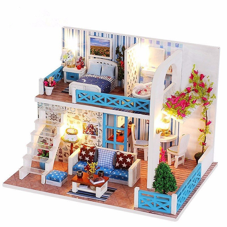 Mô Hình Lắp Ghép DIY - Căn Nhà Hoa