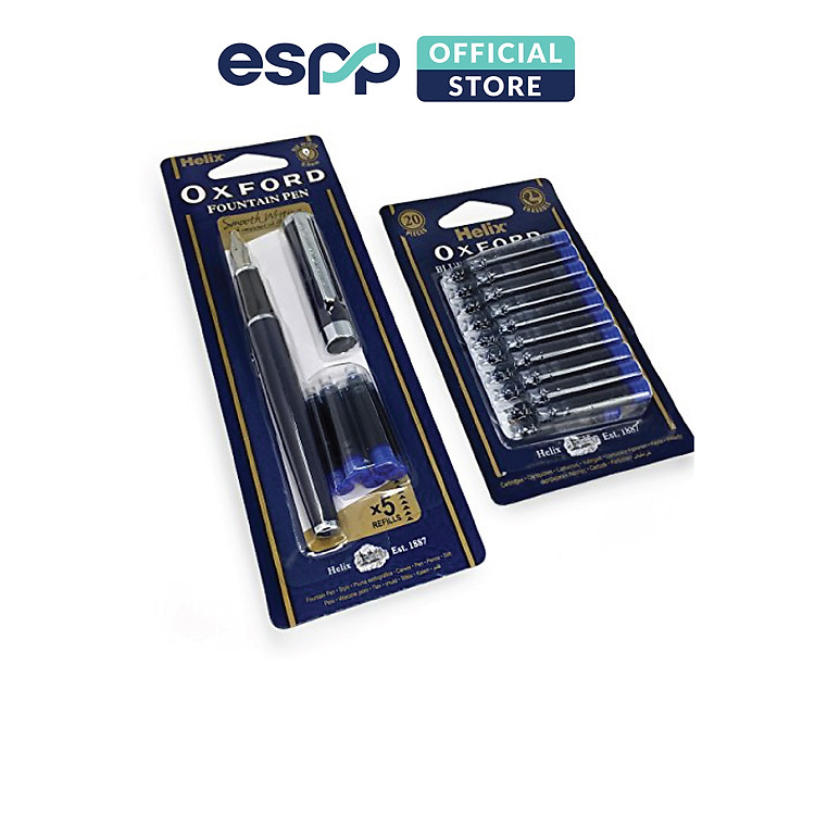 Ống Mực Viết Máy Xanh HELIX (20 ống) - Ảnh 2