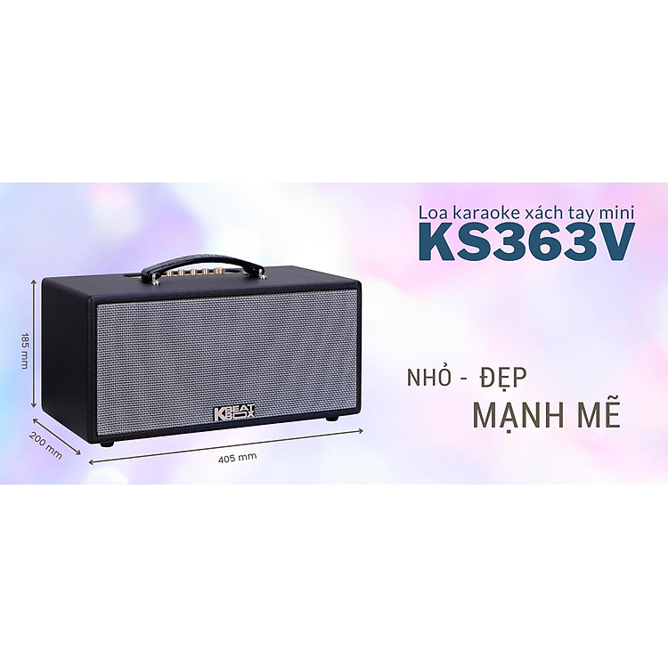 Dàn âm thanh di động xách tay mini ACNOS KS363V