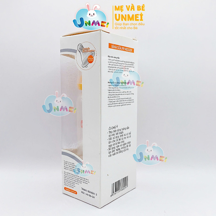 Bình sữa Wesser cổ hẹp 250ml Tiết kiệm - Hình ảnh 3