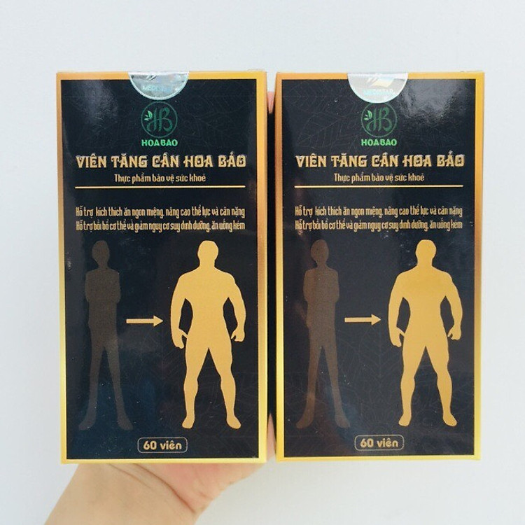 Combo 2 hộp TPCN hỗ trợ tăng cân Hoa Bảo