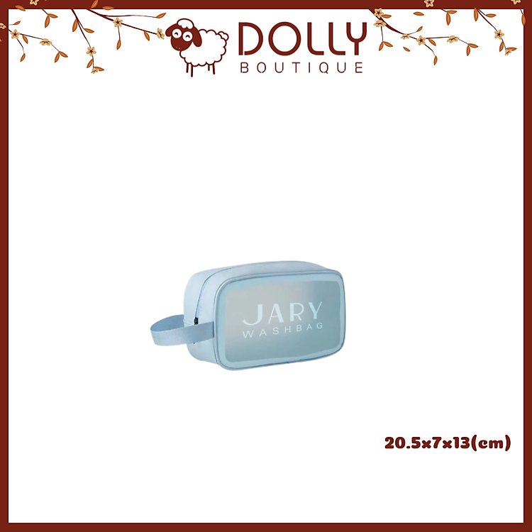Túi đựng mỹ phẩm trong suốt JARY Wash Bag Size S 20.5X7X13 CM Chọn Màu