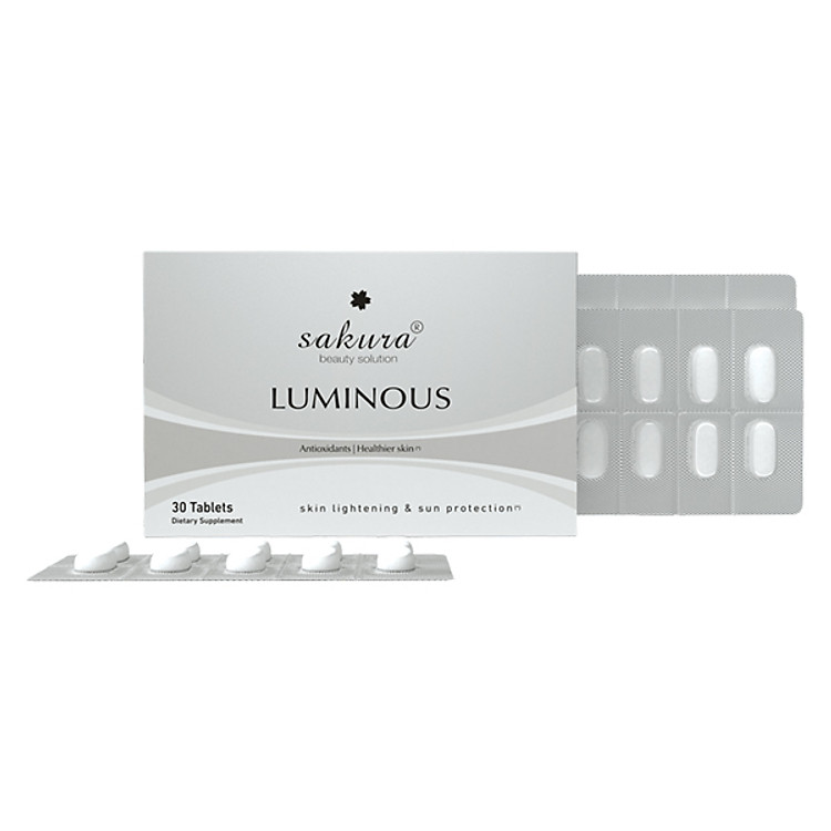 Thực Phẩm Chức Năng Viên Uống Trắng Da Chống Nắng Khoẻ Đẹp Từ Bên Trong Sakura Luminous (30 Viên)