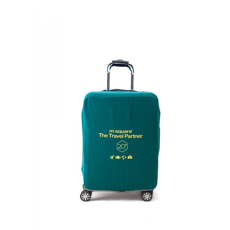 Túi bọc bảo vệ vali co giãn Msquare Nhật Bản màu xanh ngọc - DMCTB126