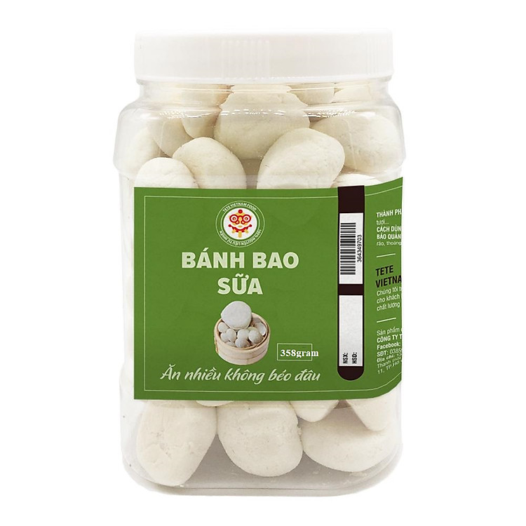 Bánh Bao Sữa Tuổi Thơ TETE Food 120 Bánh/ 1 Hộp
