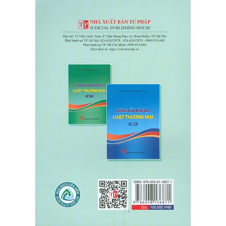 Hướng Dẫn Môn Học Luật Thương Mại - Tập 1 (Bản in năm 2025) - Ảnh 2
