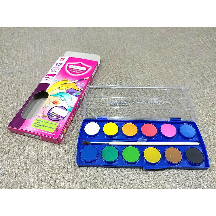 Màu Water Colour Cake Masterart 12 màu - Ảnh 3