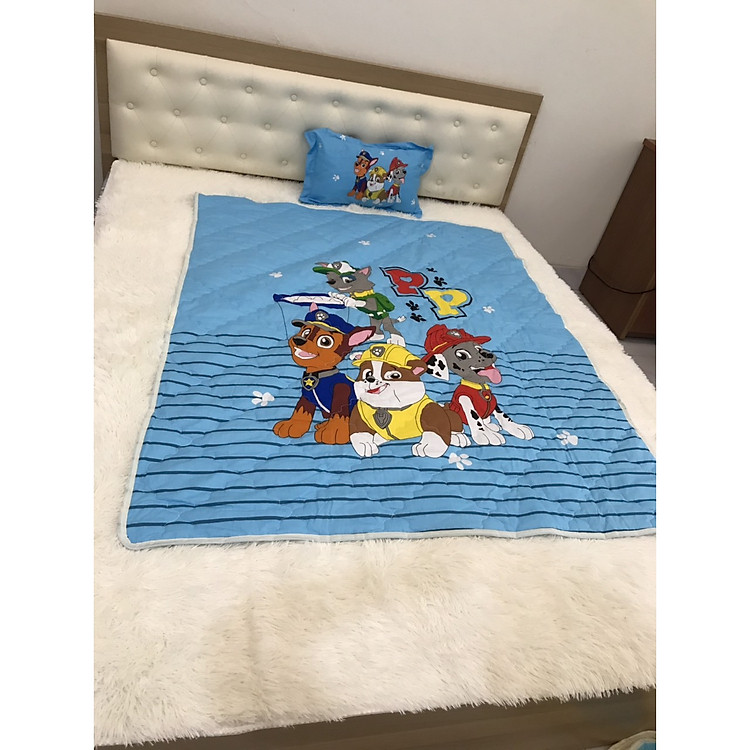 BỘ CHĂN KÈM GỐI NẰM CHO BÉ YÊU ĐẾN TRƯỜNG NGỘ NGHĨNH