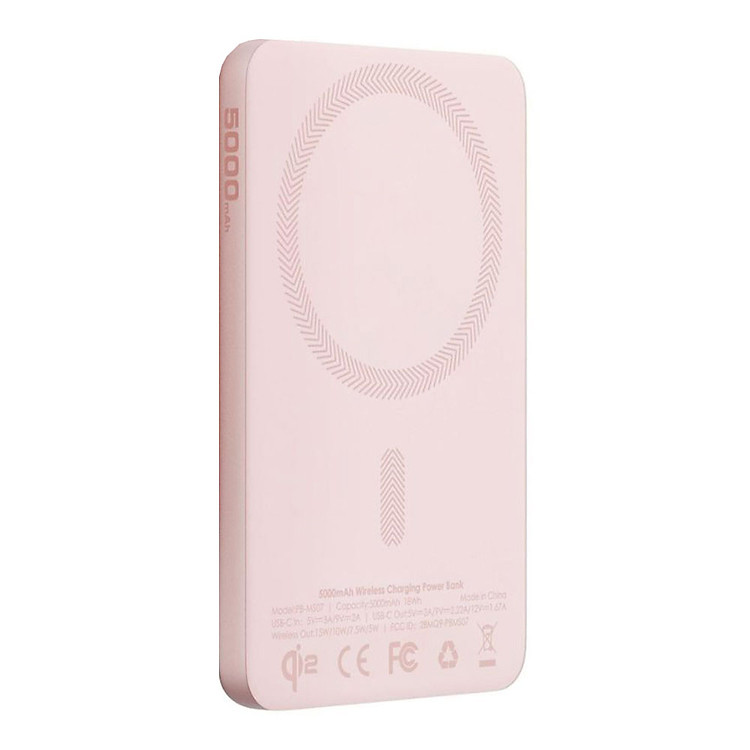 Pin Sạc Dự Phòng Aukey PB-MS07A 5000mAh MagSafe Qi2 (PD 20W) Siêu Nhỏ Gọn - Hàng Chính Hãng