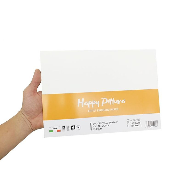 Giấy Vẽ A4 250gsm Happy Pittura (10 tờ) - Ảnh 4