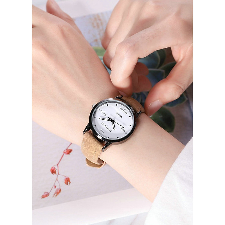 ĐỒng hồ nữ thời trang 2020 nữ tính sang trọng quyến rũ phong cách dây da Pu M016