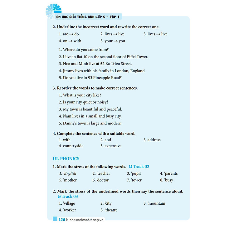 Em Học Giỏi Tiếng Anh Lớp 5 - Tập 1 - Ảnh 3