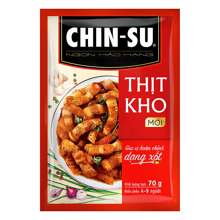 Gia Vị Hoàn Chỉnh Dạng Xốt Chin-Su Thịt Kho (Thịt Kho Tiêu) (70g)