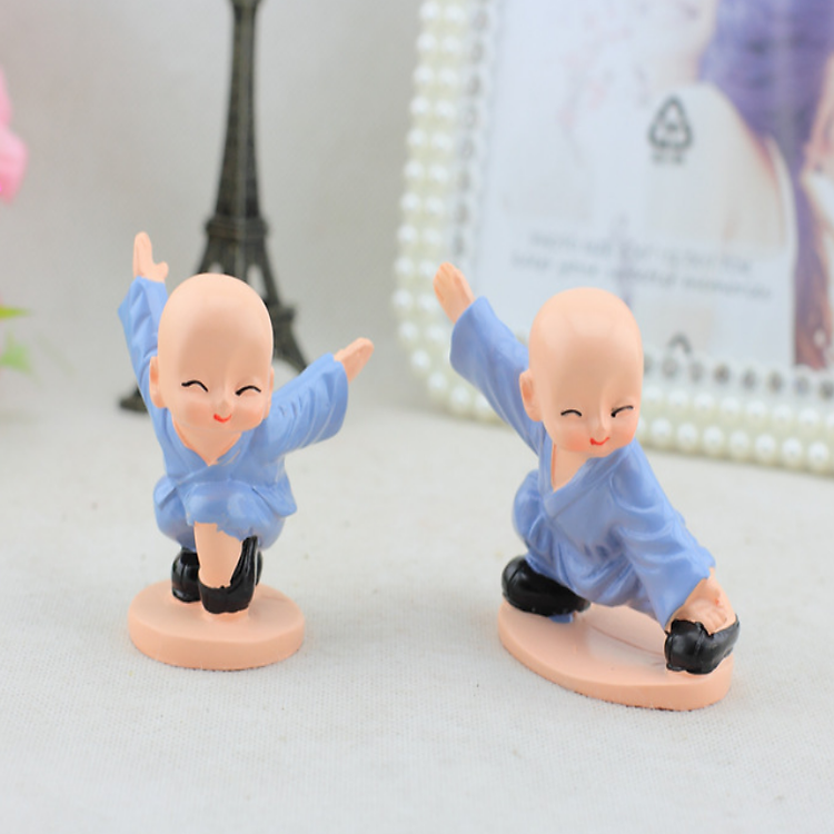 Bộ tượng chú tiểu luyện công (4 cái) - Ảnh 4