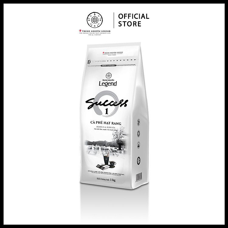 Trung Nguyên Legend - Cà phê hạt rang Success 1 - Bịch 1kg
