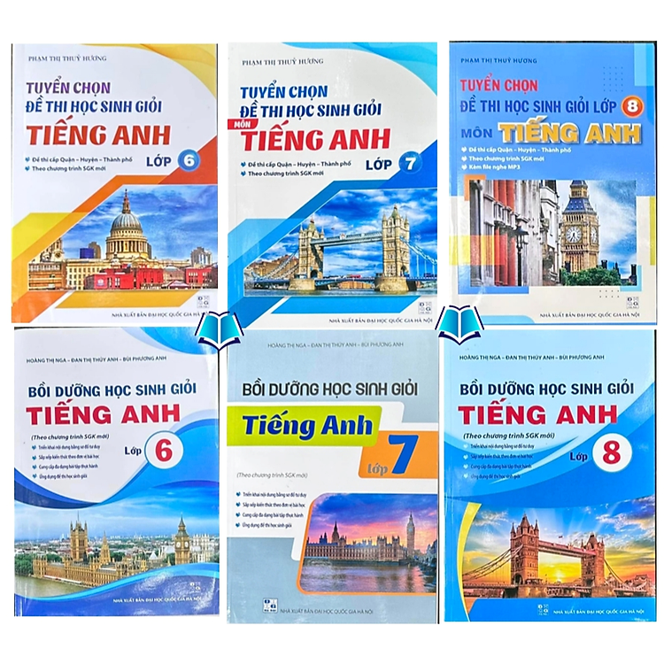 Sách - Tuyển chọn đề thi học sinh giỏi Tiếng anh + Bồi dưỡng học sinh giỏi anh (chuyên đề + luyện đề) lớp 6.7.8.9