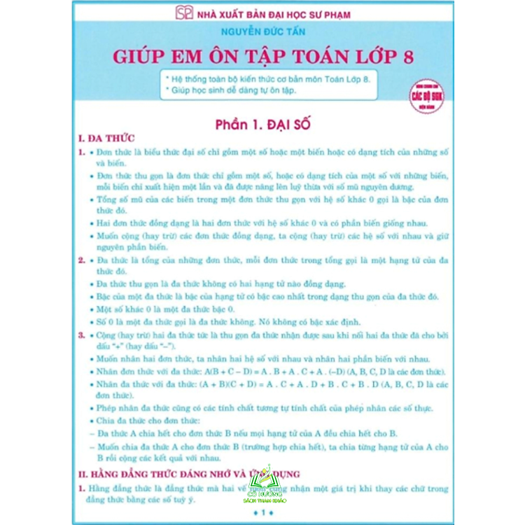 Giúp Em Ôn Tập Toán Lớp 6-7-8-9 (Dùng Chung Cho Các Bộ SGK Hiện Hành)