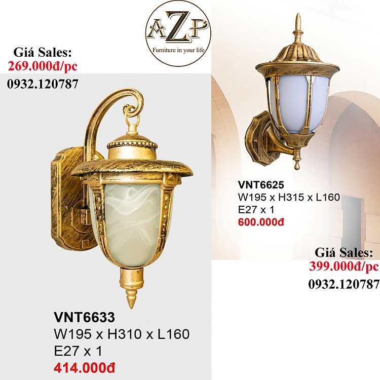 ĐÈN ĐỒNG / ĐÈN ỐP VÁCH / ĐÈN TRANG TRÍ / ĐÈN THẢ TRẦN / ĐÈN TREO TƯỜNG PHÒNG KHÁCH / PHÒNG NGỦ / ĐÈN TRANG TRÍ NHÀ HÀNG KHÁCH SẠN AZP-VNT6625 phong cách đương đại, hàng nhập khẩu AZP