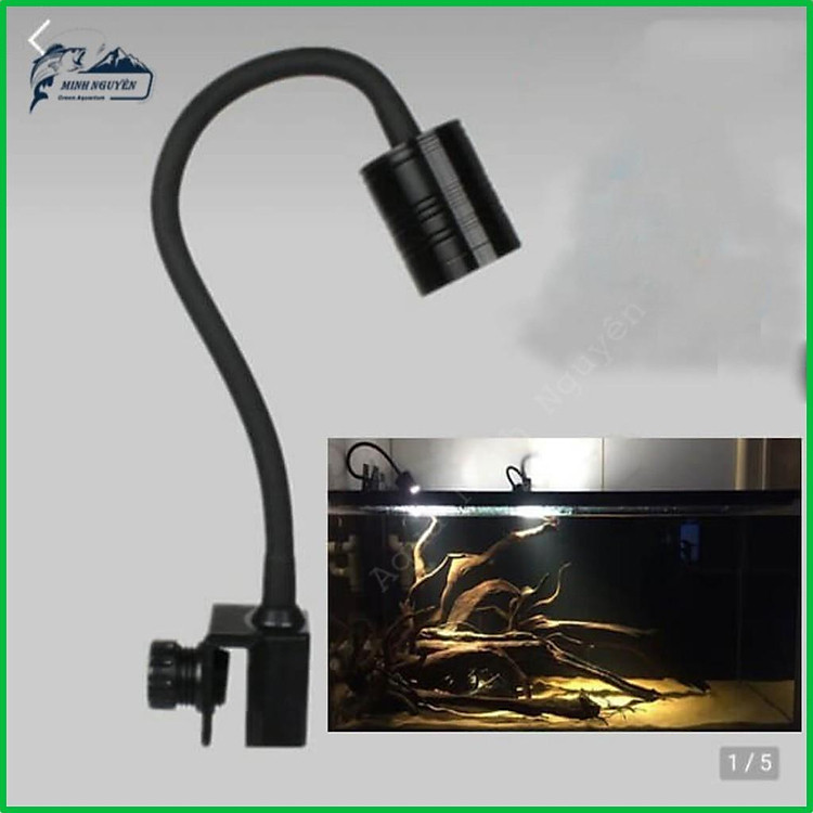 Đèn LED Rọi Bể Cá LED Rọi Thủy Sinh 3W-5W-7W Đèn LED đổi màu cho bể cá cảnh đẹp