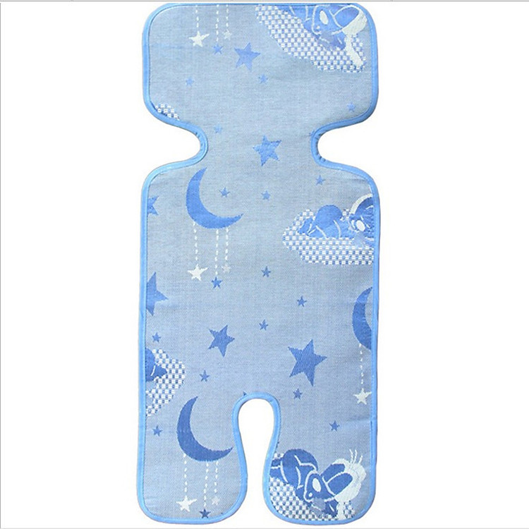 Miếng Lót Xe Đẩy Em Bé Bằng Lụa Tơ Tằm (74x34cm)