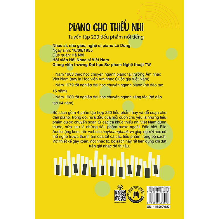 Piano Cho Thiếu Nhi - Tuyển Tập 220 Tiểu Phẩm Nổi Tiếng - Phần 2 (Tái Bản 2023) - Ảnh 3