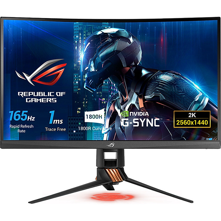 Màn Hình Gaming Cong Asus ROG Swift PG27VQ 27inch 2K 1ms 165Hz G-Sync TN- Hàng Chính Hãng