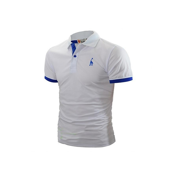 Áo Thun Polo Nam Hươu Cao Cấp ZR0005.(3) Màu Trắng
