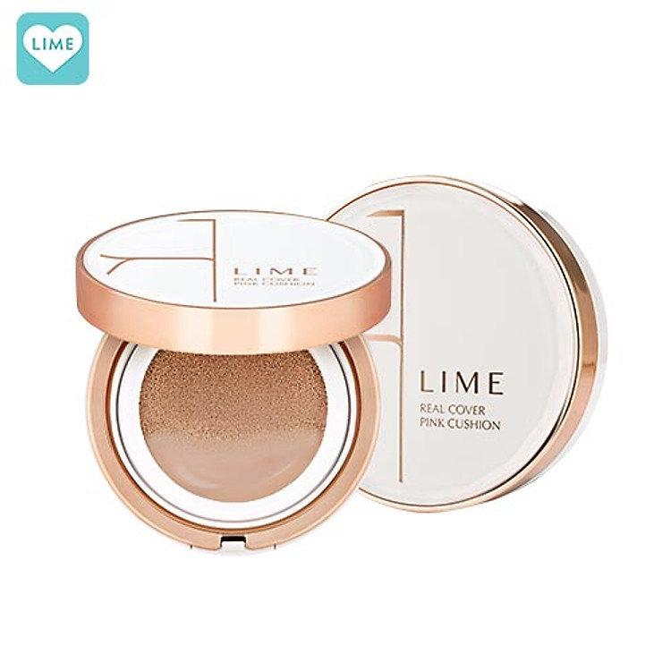 Phấn Nước Kiềm Dầu Che Phủ Toàn Diện Lime Real Cover Pink Cushion SPF50+ PA+++ 20g