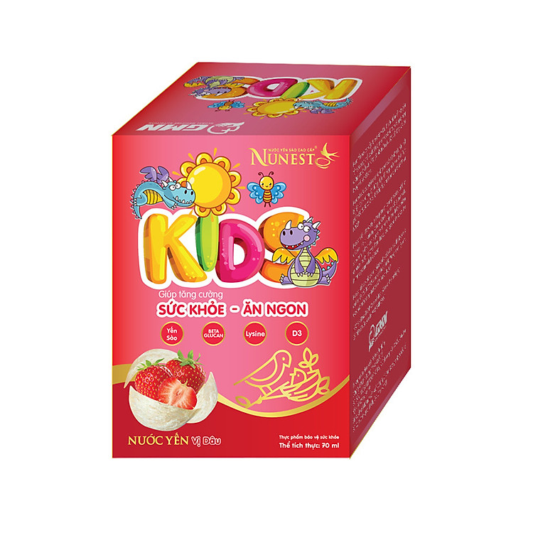 Nơi mua Nước yến Nunest Kid vị Dâu 6 lọ Chính hãng Ưu đãi - Hình ảnh 2