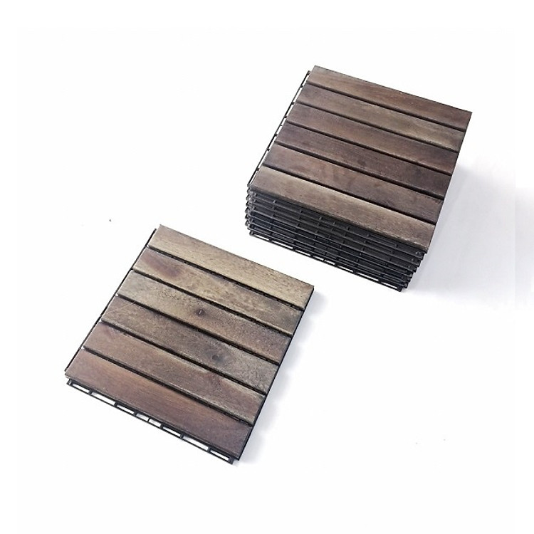 Thùng Vỉ Gỗ Lót Sàn Ngoài Trời - Màu Xám