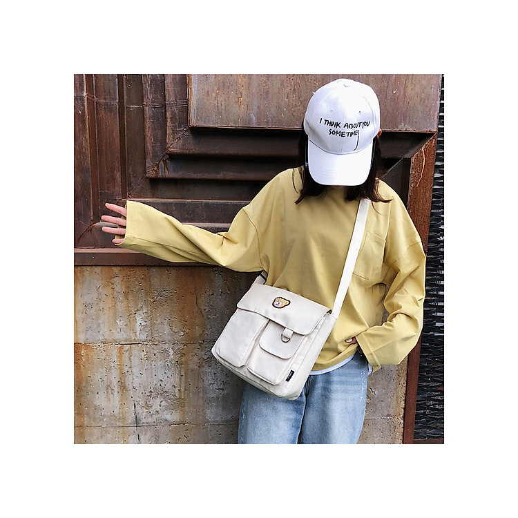 Túi nữ đeo chéo nhiều ngăn cá tính, năng động - Hàng chính hãng