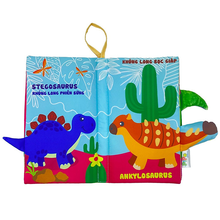 Mua Sách Vải Tương Tác Đuôi Khủng Long Chính hãng Giá rẻ - Hình ảnh 4