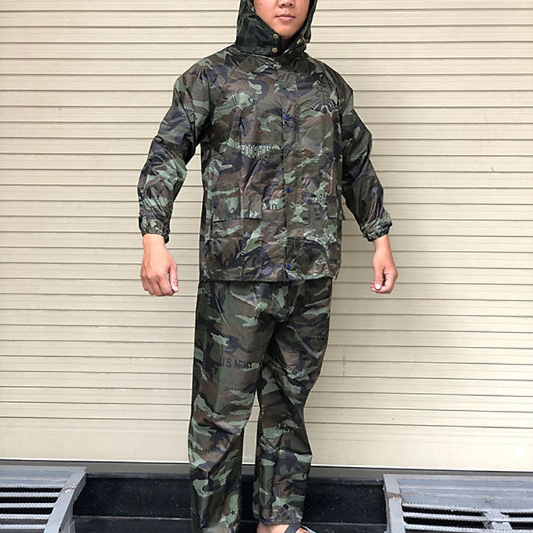 Bộ Áo Mưa Vải Dù Cao Cấp 2 Lớp Size XXL Chống Thấm