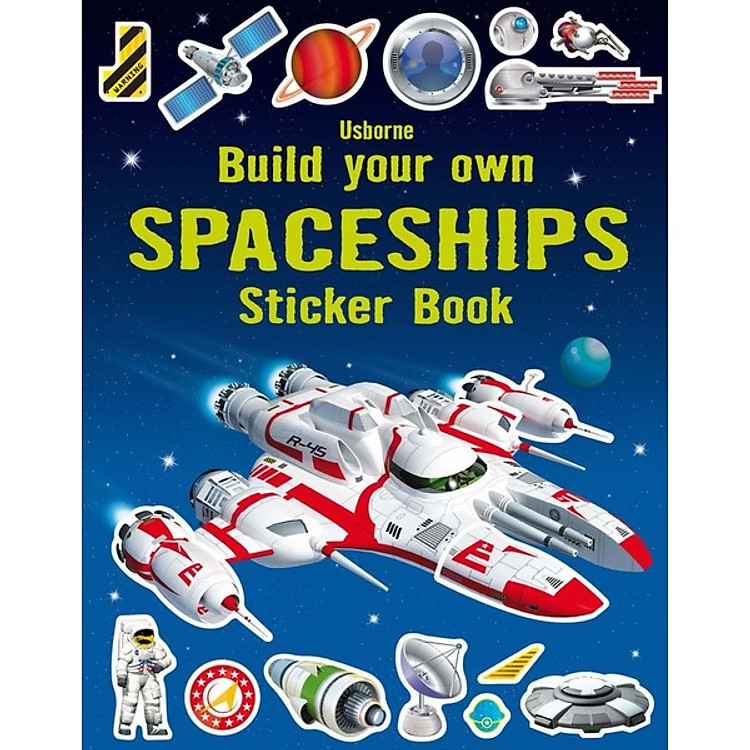 Tiếng Anh – Usborne Build your own Spaceships Sticker book
