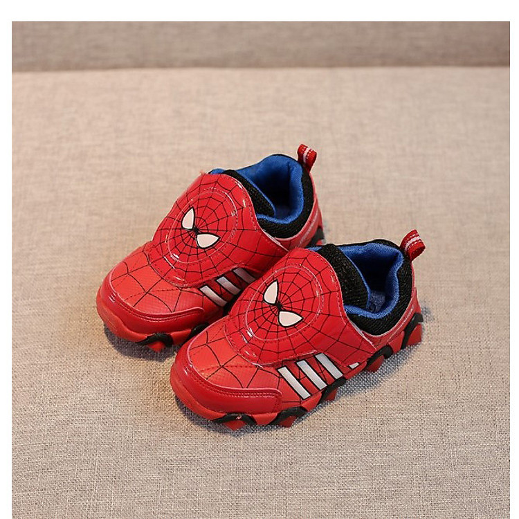 Giày thể thao siêu nhân người nhện cho bé Size 26 đến 31 đỏ V43