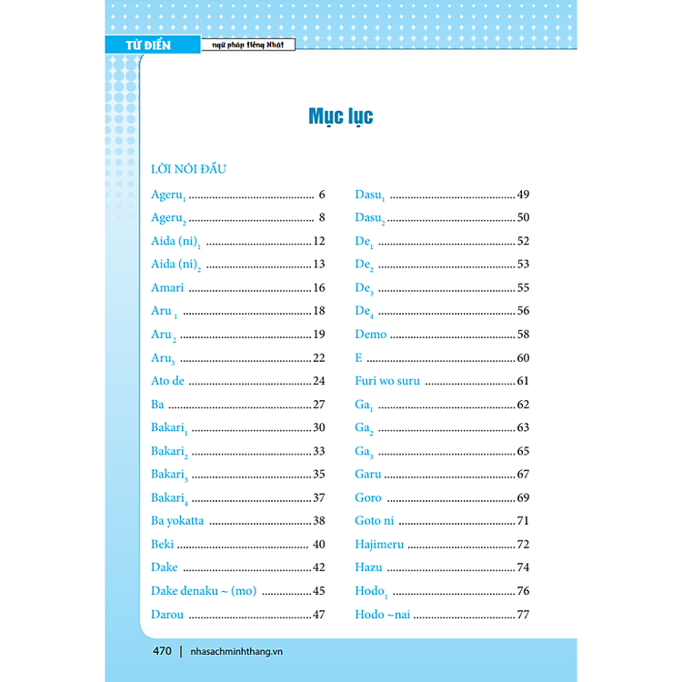 Từ Điển Ngữ Pháp Tiếng Nhật (Tái Bản) - Ảnh 2