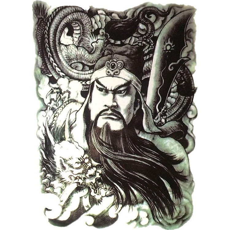 Hình Xăm Dán Quan Công QSA020