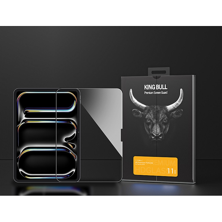 Miếng Dán Cường Lực Cho iPad Pro 2024 13"/ 11" MIPOW KINGBULL Premium HD_ Hàng chính hãng