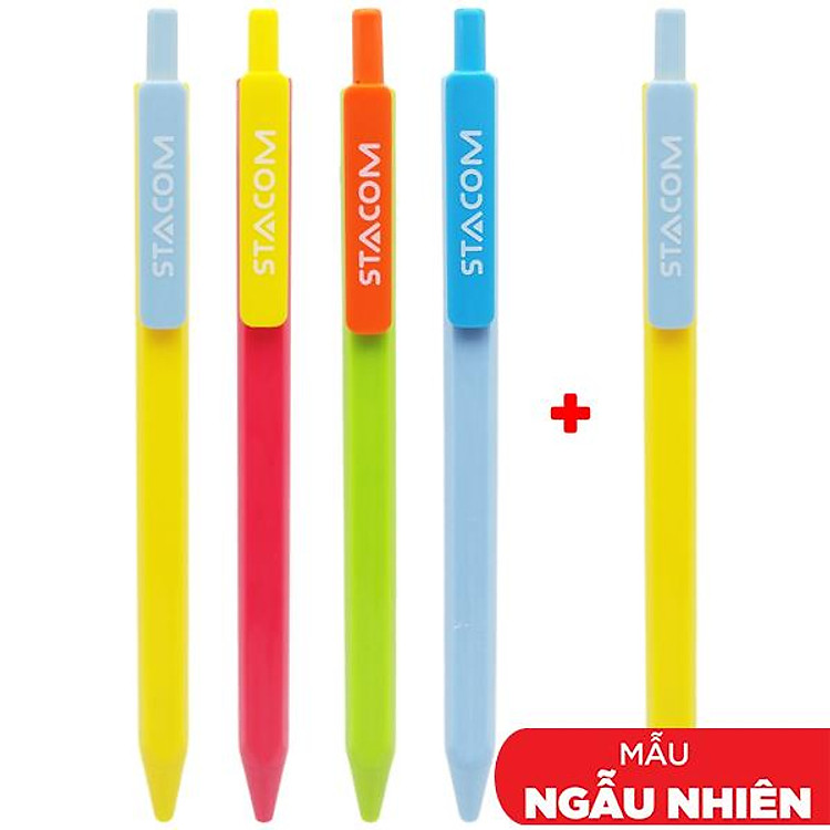 Bút Chì Bấm 0.7 mm Stacom VMP2017 (Vỉ 4 + 1)