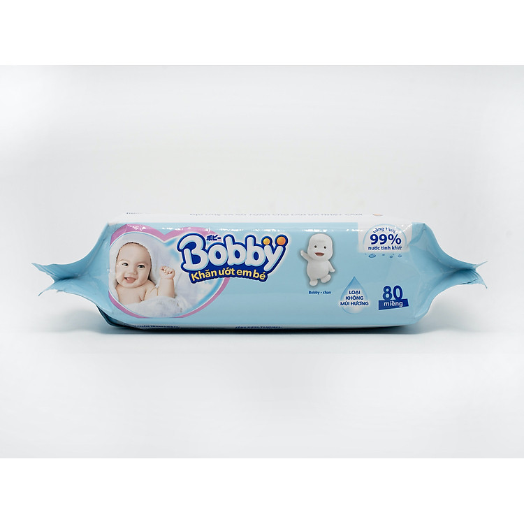 Khăn ướt Bobby NANO Bạc 80 tờ Ưu đãi - Hình ảnh 3