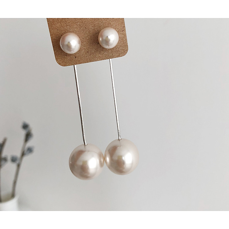 Bông Tai Ngọc Trai phối nhỏ to Hot Trend