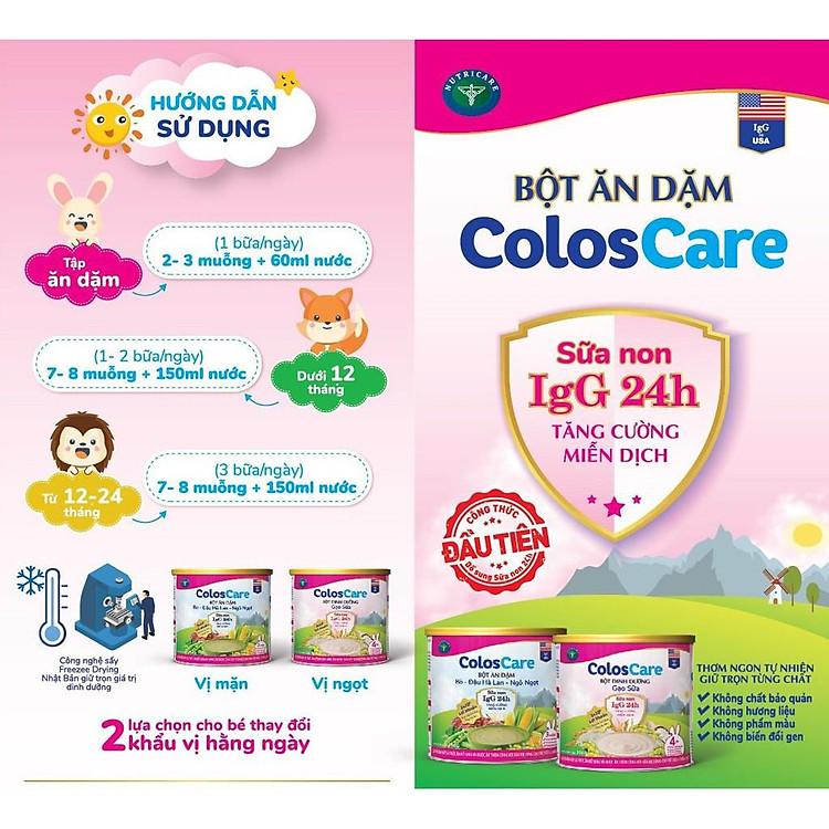Bột dinh dưỡng Nutricare ColosCare 200g Ưu đãi - Hình ảnh 4