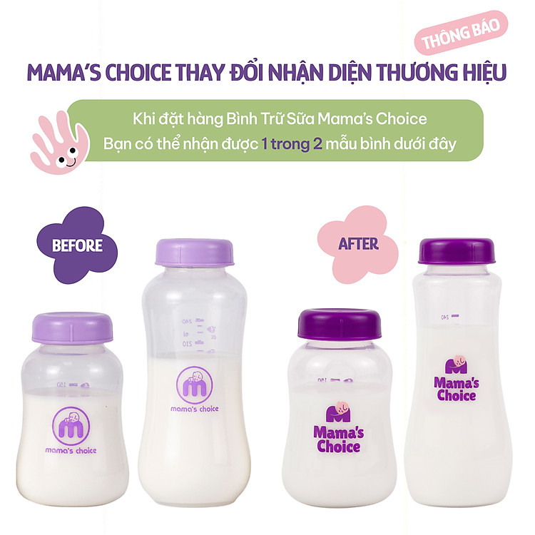 Bình Trữ Sữa Cổ Hẹp Mama's Choice 150ml Uy tín Tiết kiệm - Hình ảnh 3