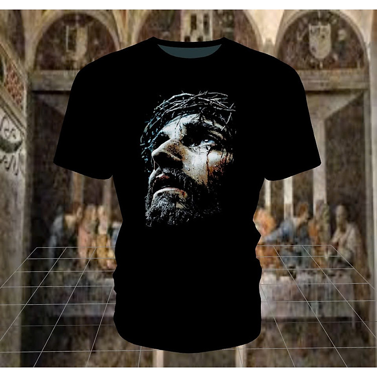 ÁO THUN JESUS ĐEN NAM NỮ SK-ALI