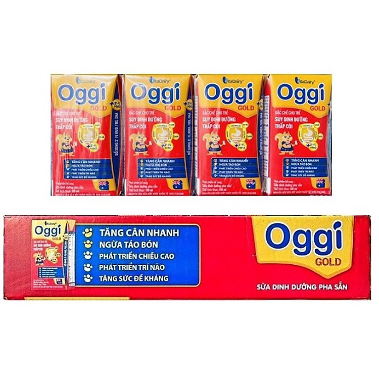 Mua tại Tiki: Thùng sữa bột Oggi 180ml (48 hộp) Tin cậy Chính hãng, giá tốt