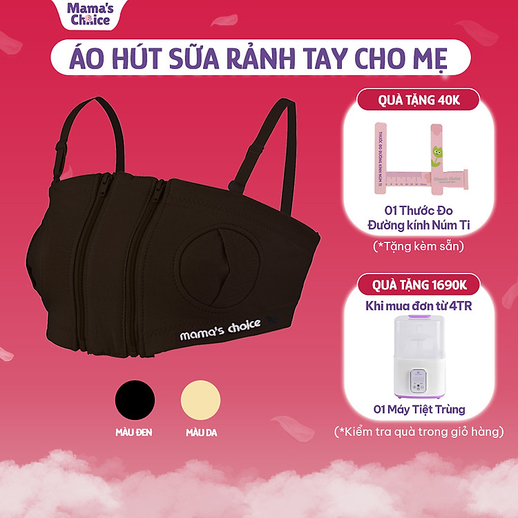 Tham Khảo tại ConCung: Áo Hút Sữa Rảnh Tay Mama’s Choice - Đen , nhận ngay nhiều Ưu đãi