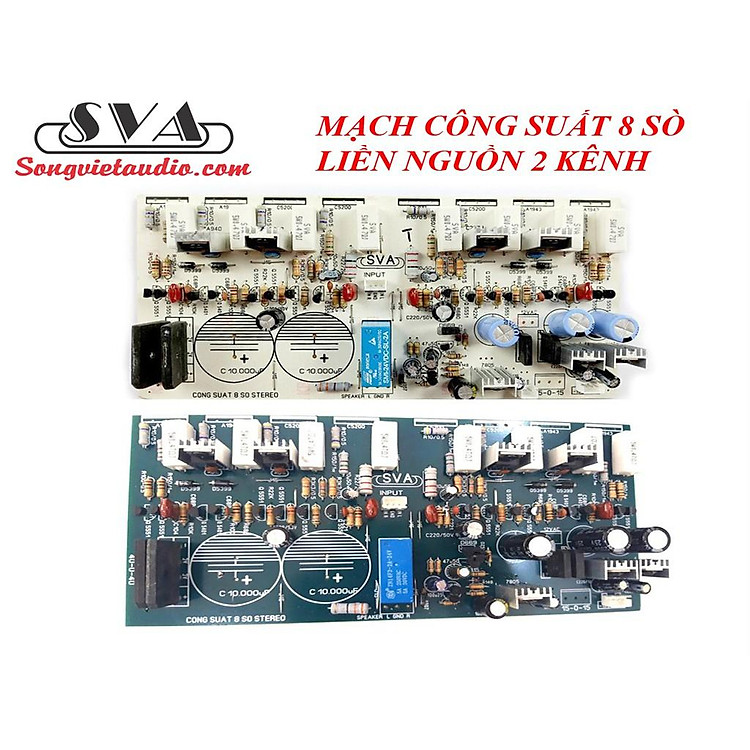 MẠCH CÔNG SUẤT 8 SÒ LIỀN NGUỒN STEREO