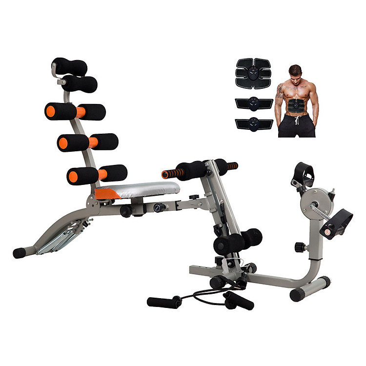 Máy Tập Cơ Bụng Đa Năng Giảm Béo Mofit 9 Pack Bench (MB-9) + Kèm Máy Massage Xung Điện