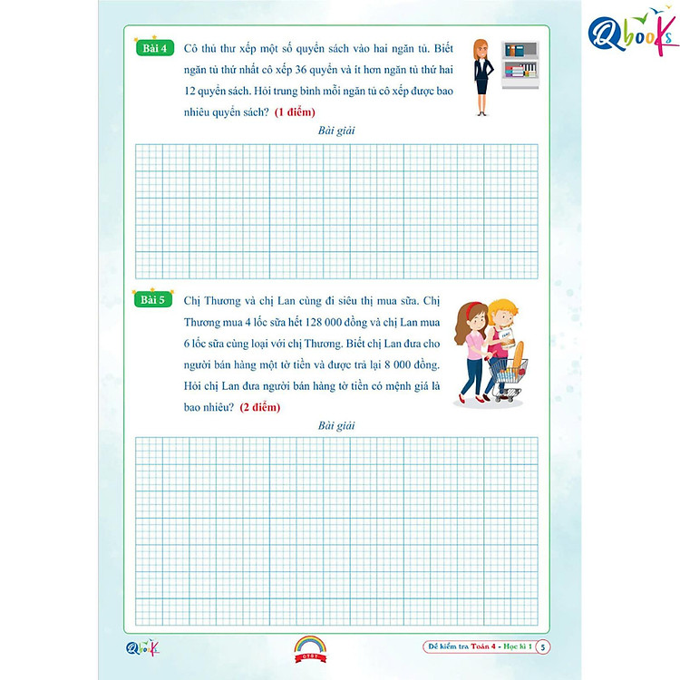 Đề Kiểm Tra Toán Lớp 4 - Chân Trời Sáng Tạo - Ảnh 6