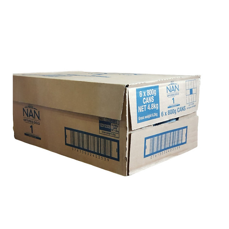 THÙNG 6 LON SỮA NAN OPTIPRO SỐ 1 (800G) - TỪ 0 ĐẾN 6 THÁNG TUỔI - HÀNG NHẬP KHẨU ÚC
